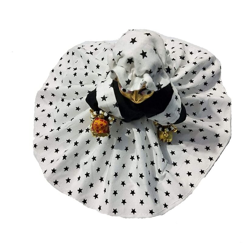 Laddu Gopal Black & White Dress