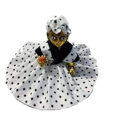 Laddu Gopal Black & White Dress