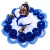 Laddu Gopal Blue & White Woolen Dress (size 5 to 8) - Image 2
