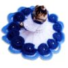 Laddu Gopal Blue & White Woolen Dress (size 5 to 8) - Image 3