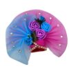 Laddu Gopal Pink & Blue Pure Net Dress With Mukut (Size-0 to 6) - Image 3