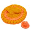 Laddu Gopal Beautiful Yellow Woolen Dress with Cap (Size 0) - Image 3