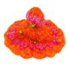 Laddu Gopal Orange & Pink Woolen Dress For Winter (Size 3) - Image 3