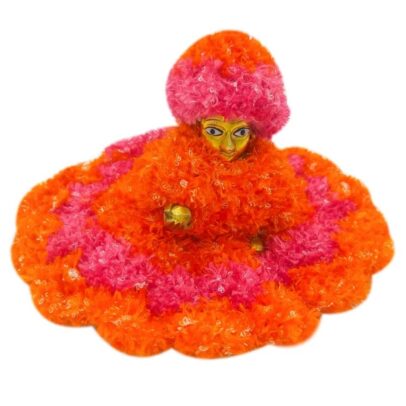 Laddu Gopal Orange & Pink Dress