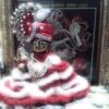 Laddu Gopal Winter Woolen Dress (size- 4, 5) (Red, White) - Image 3
