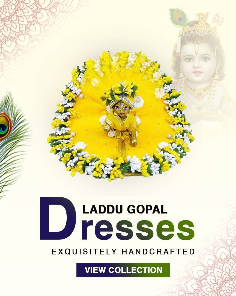 Colorful Sitara Work Laddu Gopal Dress – My Laddu Gopala