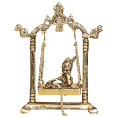 Laddu-gopal-brass-jhoola