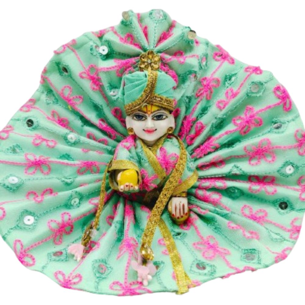 laddu-gopal-summer-poshak-in-light-green