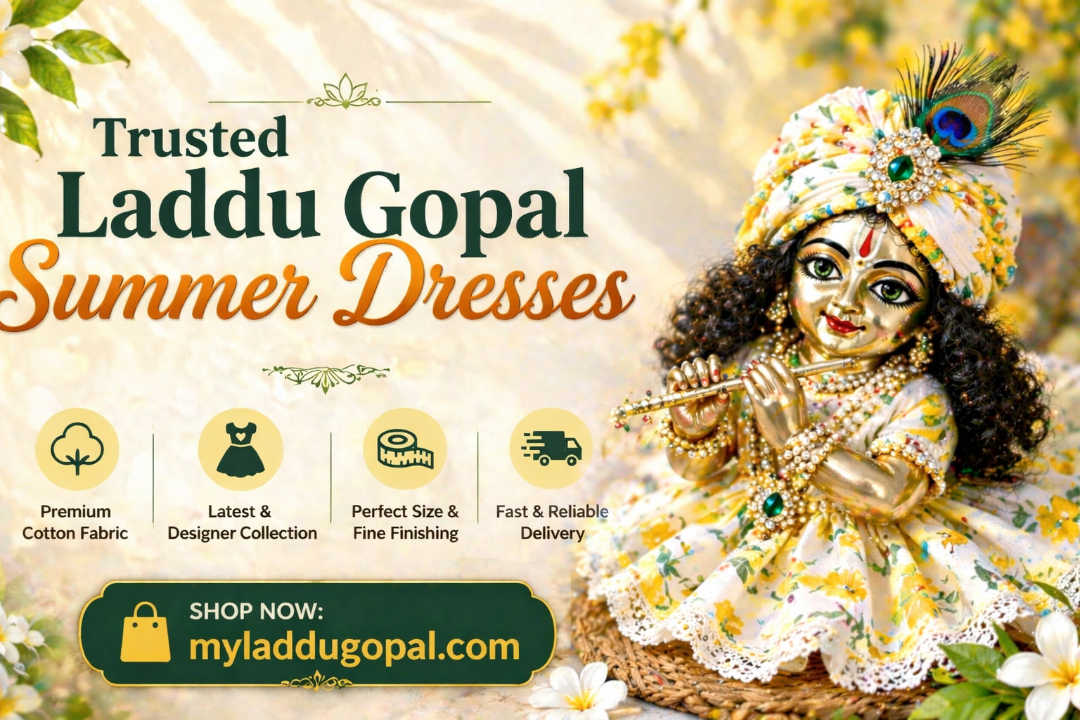 Trusted Laddu Gopal Summer Dresses Online Shop