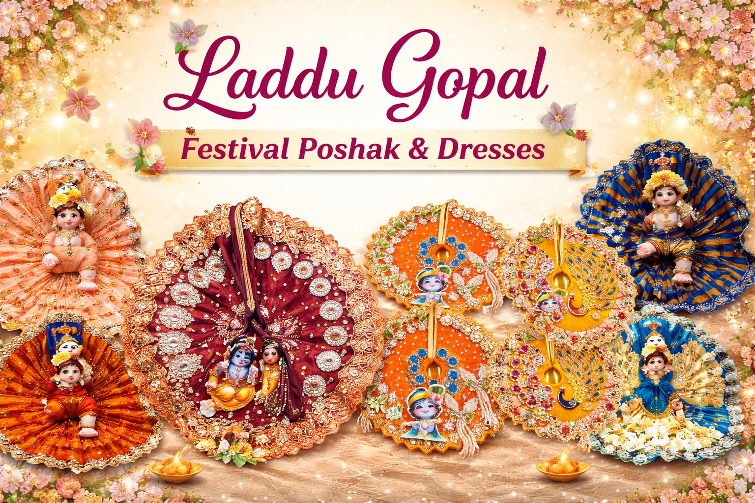 Laddu Gopal Festival Poshak & Dresses – A Divine Blend of Devotion and Style
