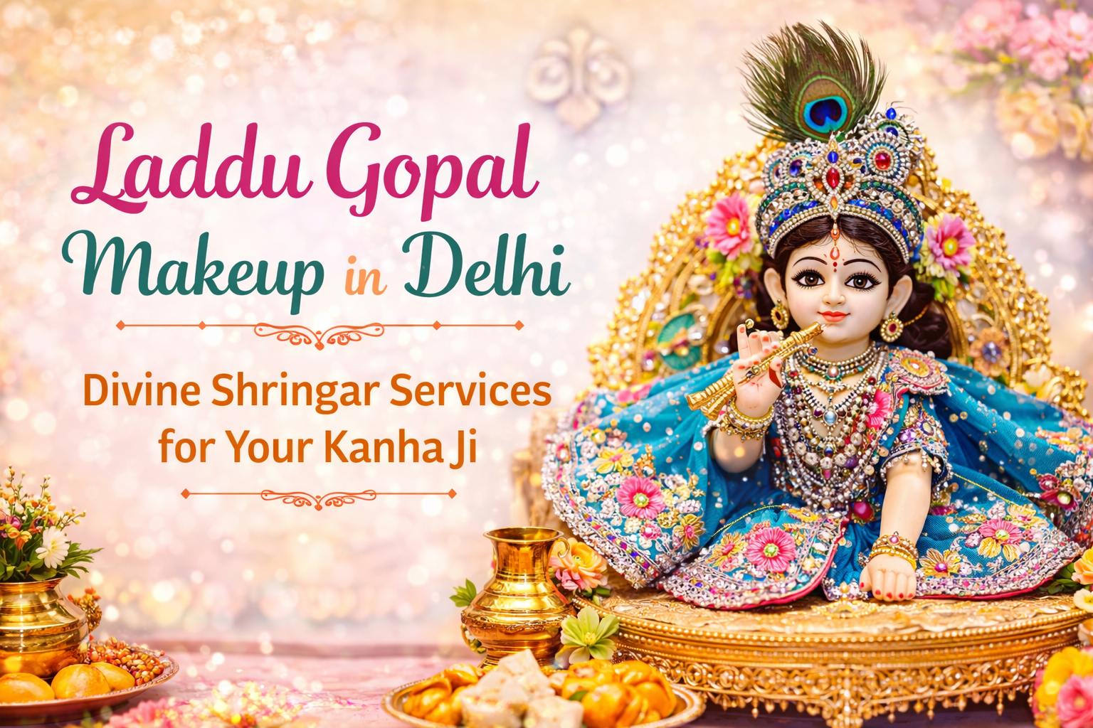 Laddu Gopal Makeup in Delhi – Divine Shringar Services for Your Kanha Ji