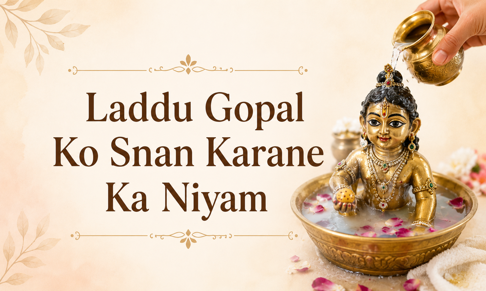 Laddu Gopal Ko Snan Karane Ka Niyam