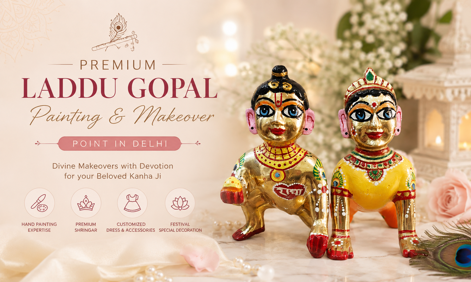 Premium Laddu Gopal Painting & Makeover Point in Delhi
