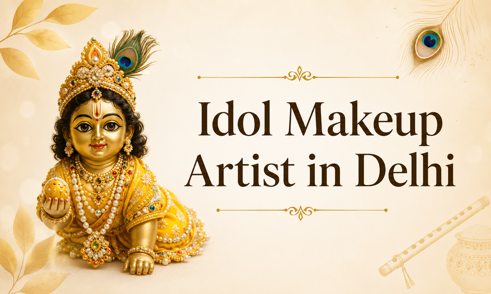 Get Festival Ready Laddu Gopal/Bal Gopal/Thakur Ji with Us – Idol Makeup Artist in Delhi