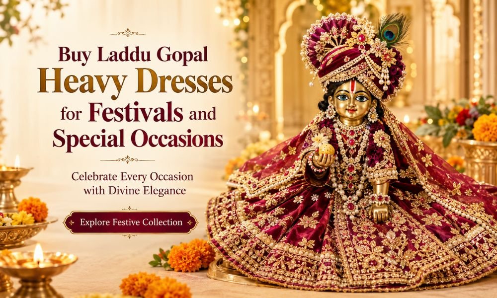 Buy Laddu Gopal Heavy Dresses for Festivals and Special Occasions